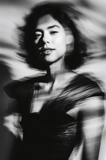 Ethereal Motion Noir style reference image — ghostly silhouettes
