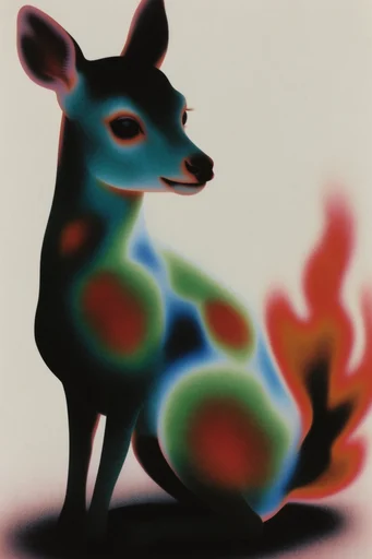 Thermal Grain Surrealism style AI image example 3
