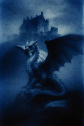 Nocturnal Pictorialist Mist style reference image — cinematic silhouette