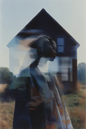 Kinetic Glitch Surrealism style AI image example 4