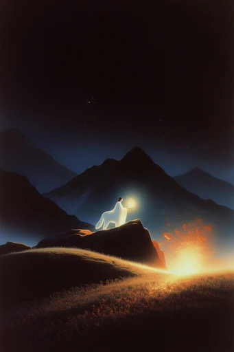Cinematic Nocturnal Chiaroscuro style reference image — cinematic chiaroscuro