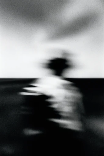 Haunting Kinetic Monochrome style AI image example 2