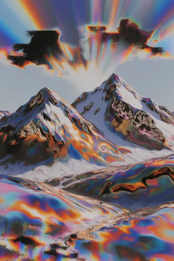 Thermal Liquid Chrome style reference image — thermal imaging color palette