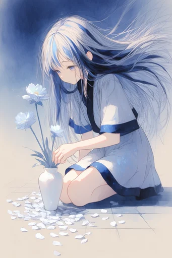 Ethereal Pastel Melancholia style reference image — high-key overexposed lighting