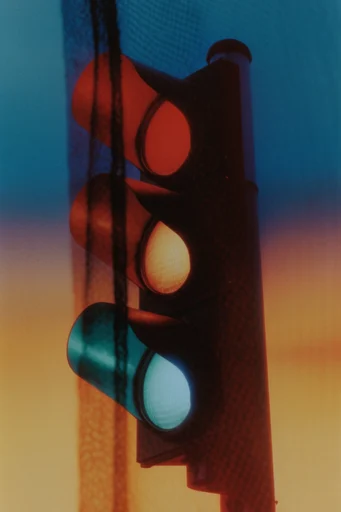 Cinematic Noir Analog style reference image — high-contrast silhouette