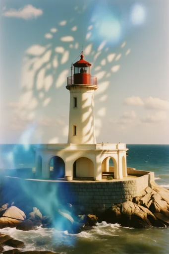 Ethereal Analog Dreamscape style reference image — high contrast color palette