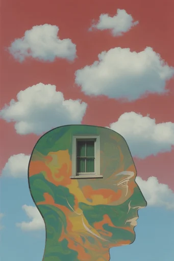 Luminous Surrealist Sky moodboard — generate AI images in this style