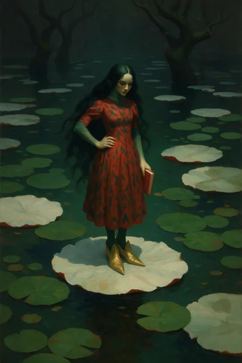 Mystical Nocturnal Romanticism moodboard — generate AI images in this style