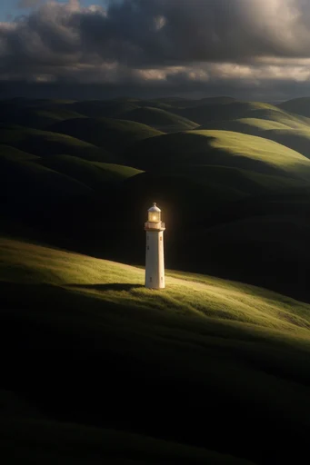 Cinematic Chiaroscuro Solitude style reference image — cinematic shadow