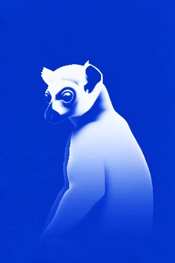 Electric Cobalt Minimalist style reference image — minimalist silhouette