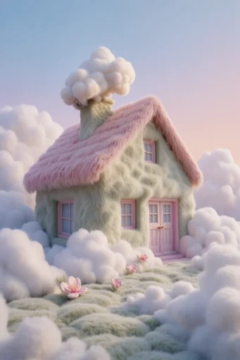 Plush Pastel Surrealism style reference image — dreamy surrealism