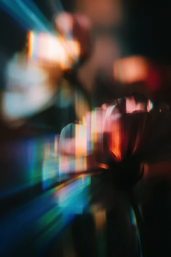 Kinetic Neon Glitch style reference image — high contrast cinematic lighting