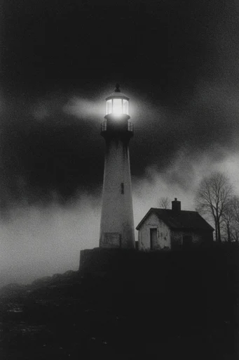 Monochromatic Occult Noir style reference image — liminal silhouette