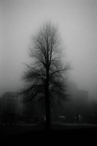 Nocturnal Monochrome Minimalist style reference image — high-contrast black and white