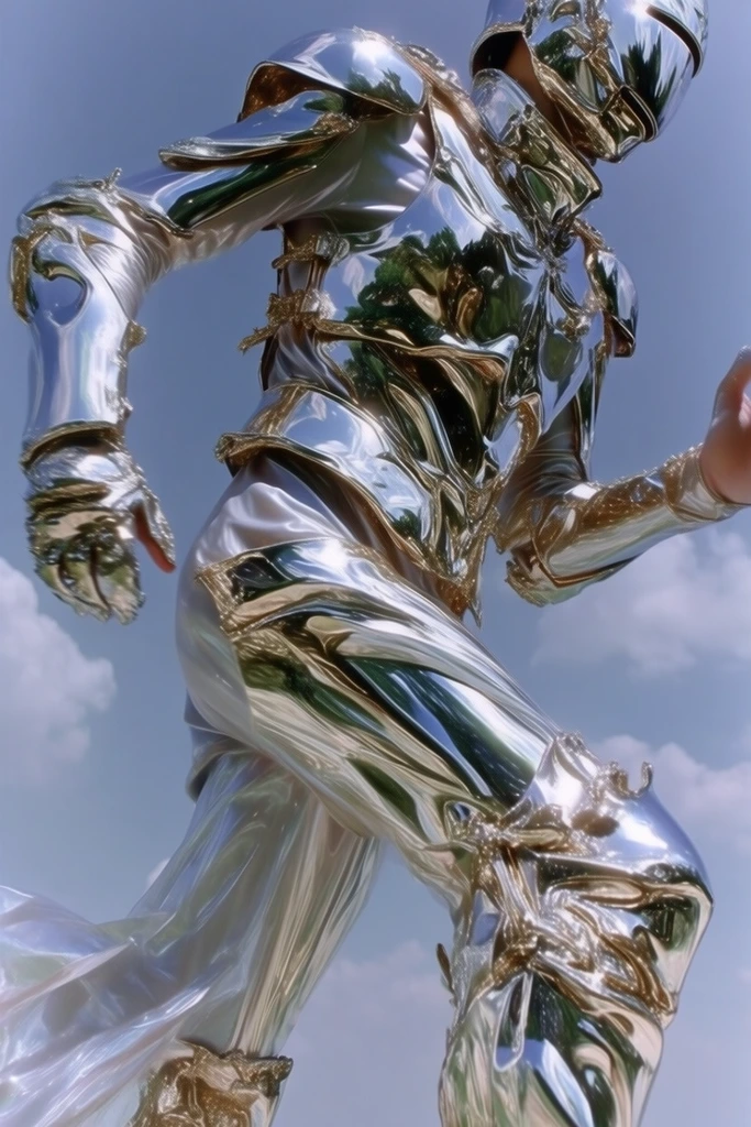 Iridescent Chrome Celestial style AI image example 2