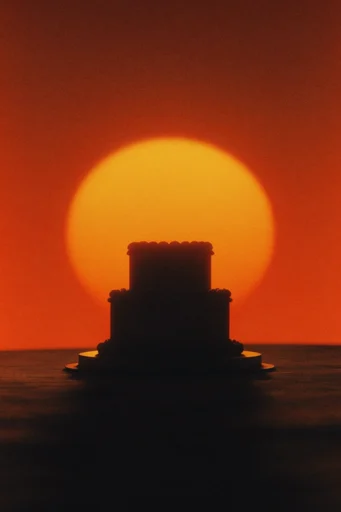 Apocalyptic Thermal Noir style reference image — high-contrast light bloom