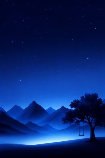 Nocturnal Cobalt Surrealism style reference image — nocturnal cobalt palette