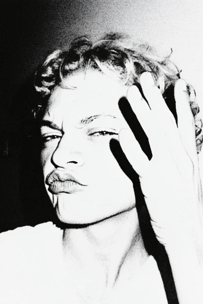 Raw Post-Punk Minimalism style AI image example 1