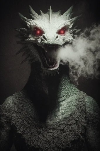 Ethereal Gothic Noir style reference image — surreal organic fusion