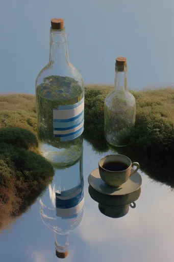 Minimalist Eco Surrealism style reference image — eco-surrealism