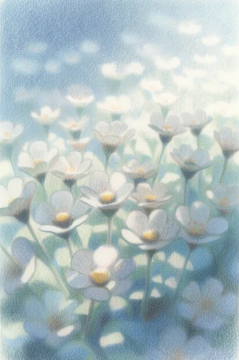 Ethereal Cobalt Reverie style reference image — hazy stippling
