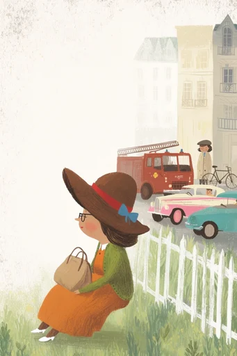 Nostalgic Folk Storybook style reference image — children's book illustration