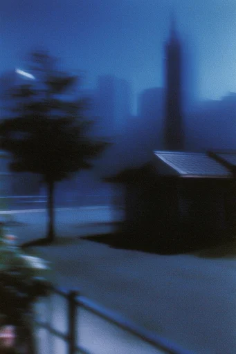 Spectral Blue Liminality style reference image — cyanotype inspired contrast