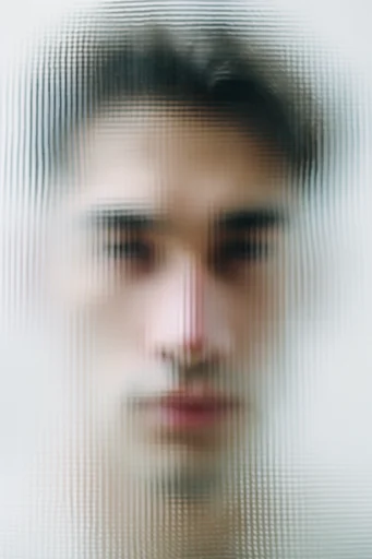 Refractive Glass Abstraction style reference image — obscured silhouette