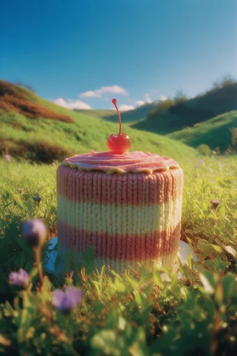 Vibrant Pastoral Dreamscape style reference image — cinematic wide-angle