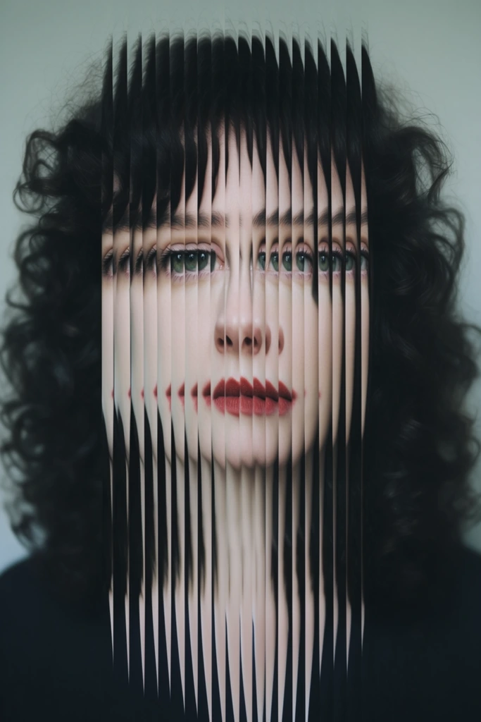 Kinetic Fragmented Realism style AI image example 1