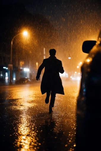 Cinematic Amber Noir moodboard — generate AI images in this style