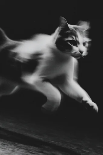 Spectral Industrial Noir style reference image — shutter drag