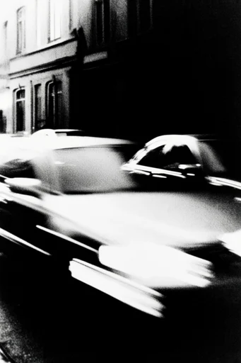 Ethereal Grain Noir style reference image — high-contrast monochrome