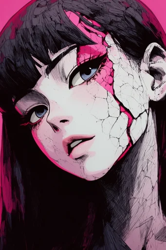 Graphic Neon Noir style reference image — graphic novel aesthetic
