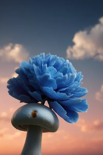 Luminous Surreal Botanica style AI image example 2
