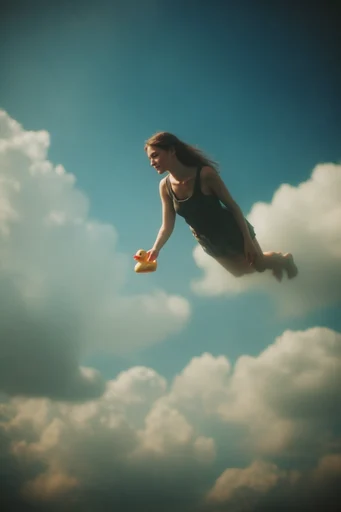 Vibrant Aerial Surrealism style reference image — minimalist surrealism