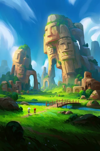 Vibrant Whimsical Painterly style reference image — stylized digital painting