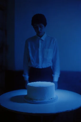 Cinematic Nocturnal Melancholia style reference image — neo-noir aesthetic
