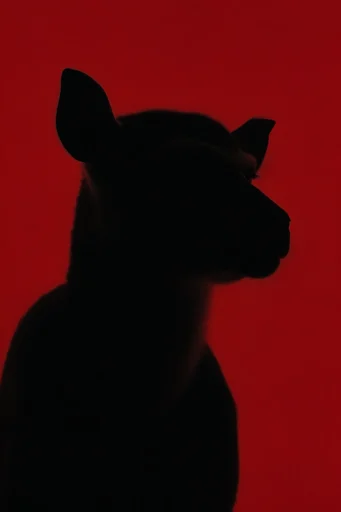 Crimson Noir Minimalism style AI image example 3