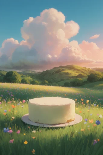 Ethereal Pastoral Dreamcore style reference image — painterly anime aesthetic