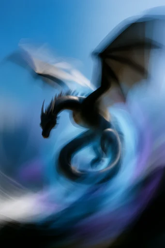 Ethereal Kinetic Cyan style reference image — cobalt and cyan lighting