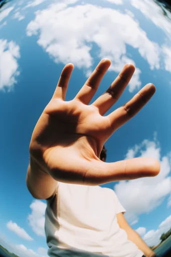 Skyward Surrealism Aesthetics style reference image — high-contrast saturated colors