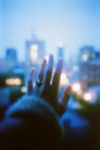 Cinematic Twilight Impressionism style reference image — twilight blue hour