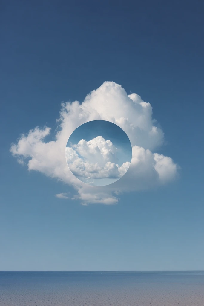 Surrealist Portal Minimalism style AI image example 2