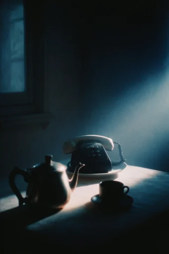 Cinematic Cyan Noir style reference image — desaturated cyan palette