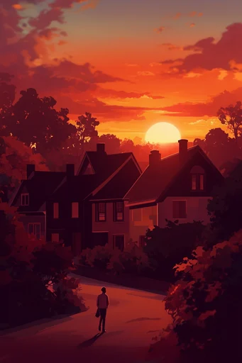 Luminous Twilight Horizons style reference image — twilight gradient sky