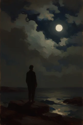 Atmospheric Nocturnal Romanticism moodboard — generate AI images in this style