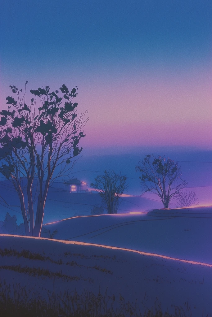 Ethereal Neon Twilight style AI image example 2