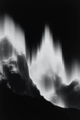 Spectral Noir Motion style reference image — ethereal light trail