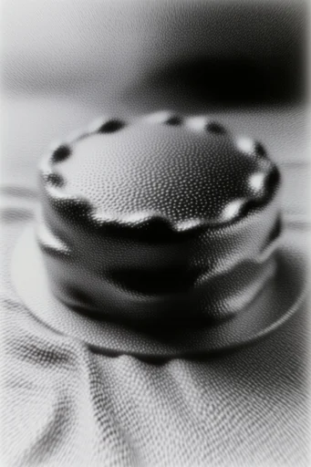 Textured Monochrome Noir style reference image — graphic black and white